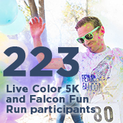 223 Live Color 5K and Falcon Run Run participants