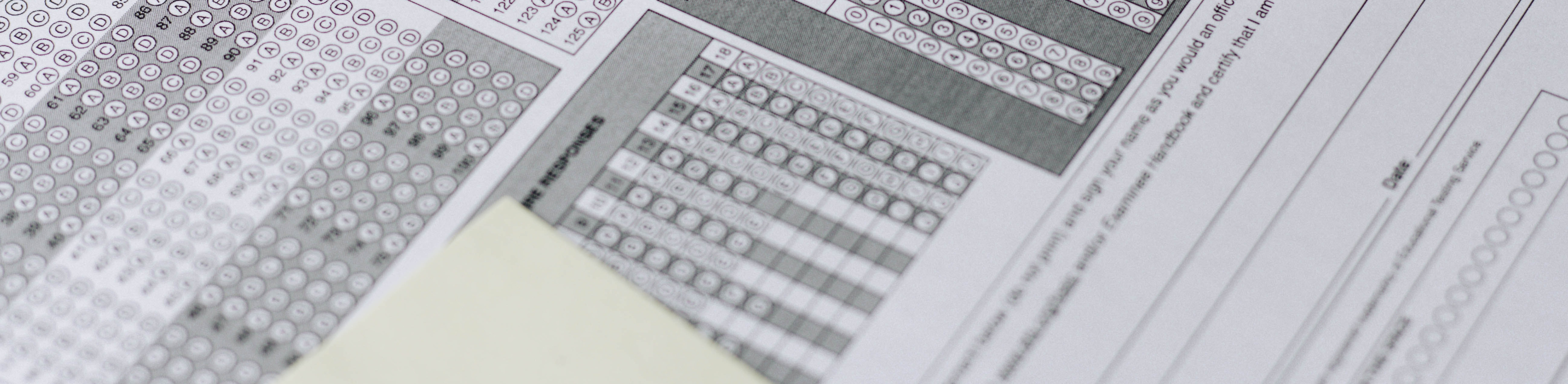 standardized test banner