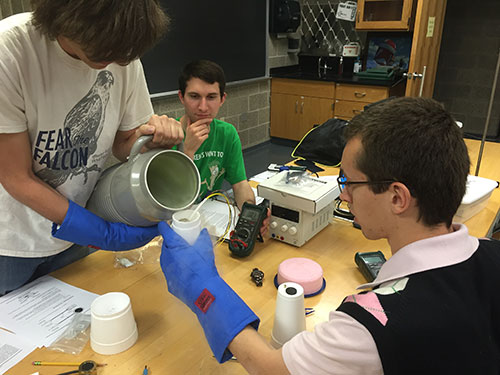 Students in lab