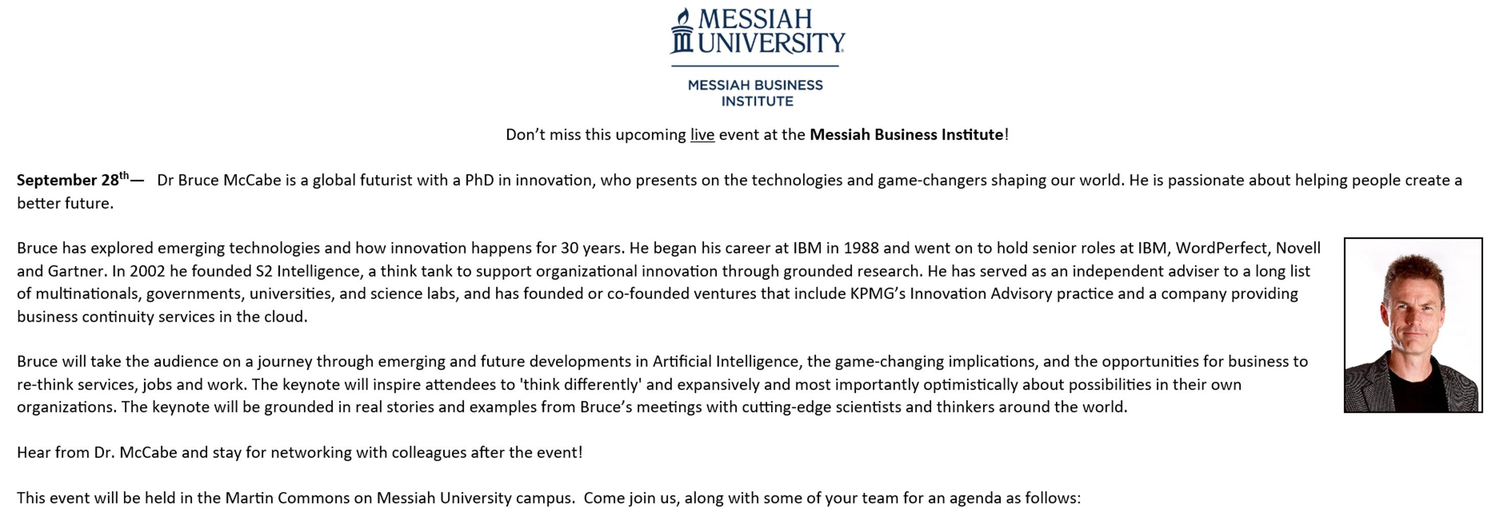 MBI September 2023 event