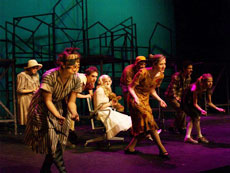 Musical Theatre students performing a musical.