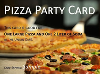 Image of a pizza party coupon.