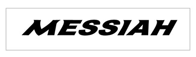 messiah wordmark black letters