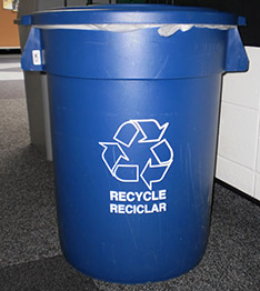 Recyclingbinblue