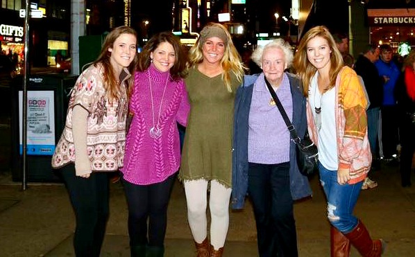 Family photo with Granny Grace in New York City.
