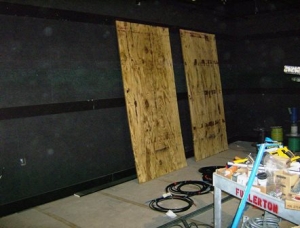 Hostetter Chapel - back wall of studio room