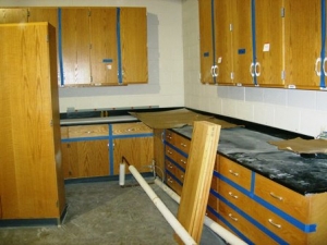 Frey existing building cabinets