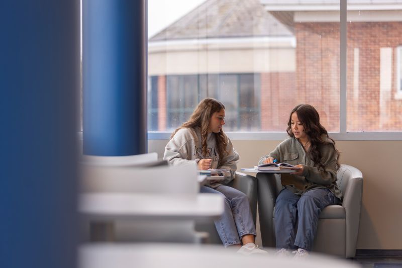 An academic coaching session in progress. 