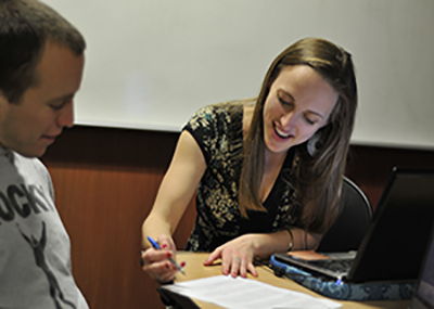Students in Writing Center