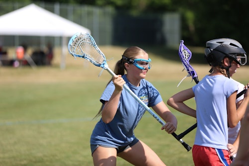 Children at lacrosse camp
