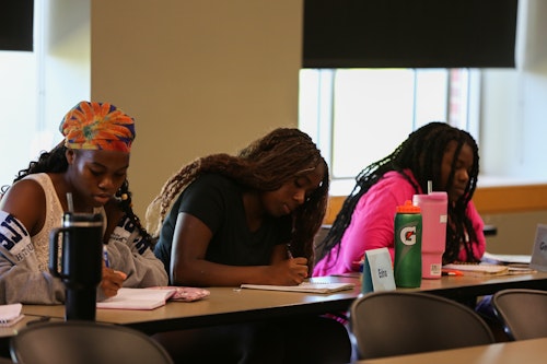 Students at psychology camp