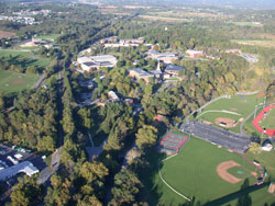 Aerial view of Messiah College