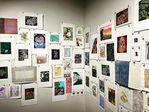 The printmaking student show. 