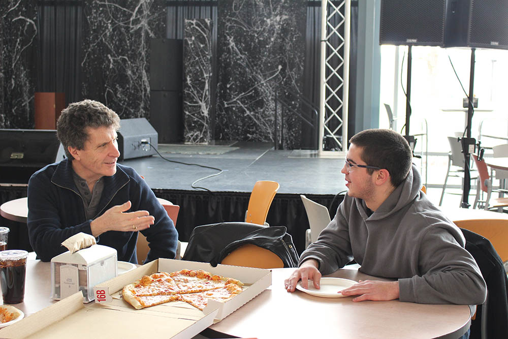 Ken Stone with student