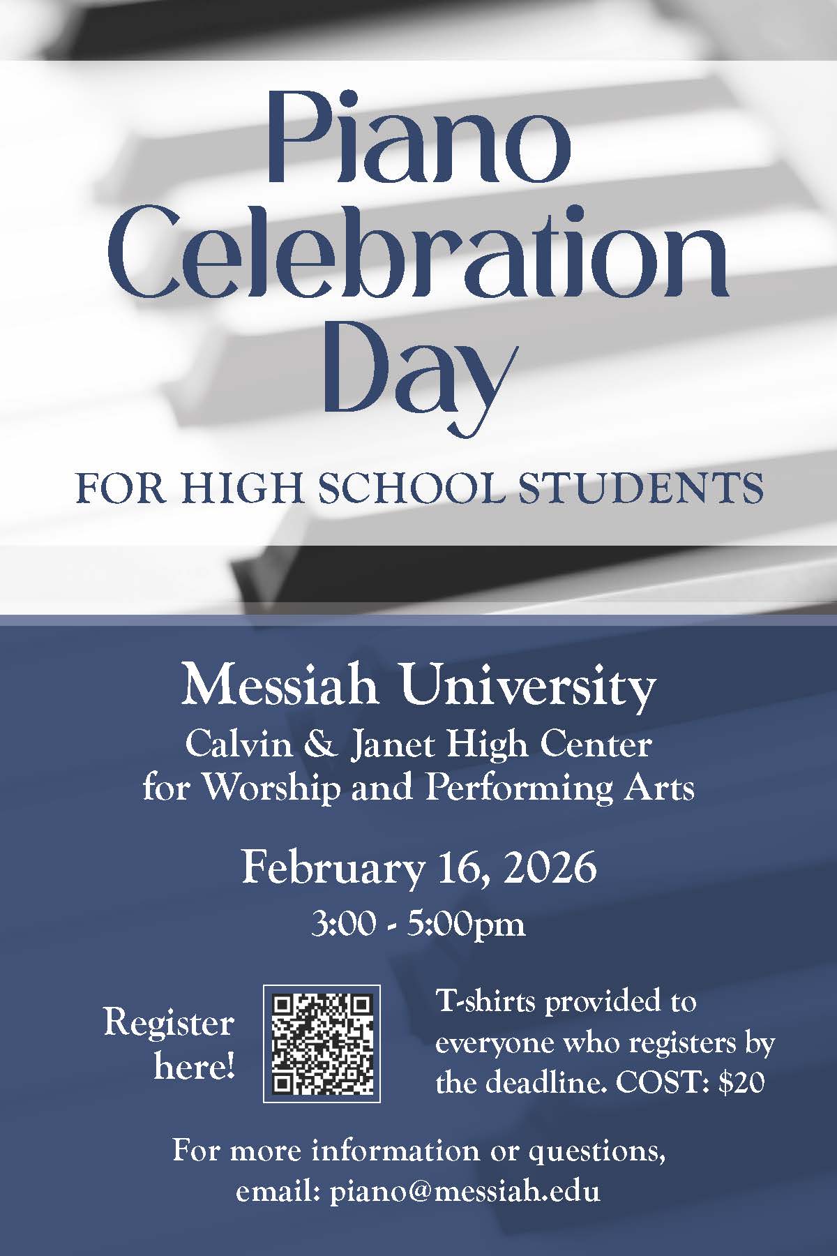 Piano registration QR code