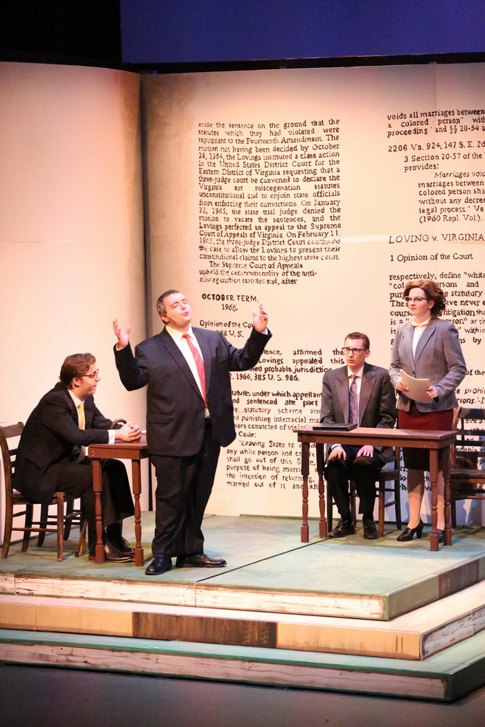 Students performing in Alabama Story.
