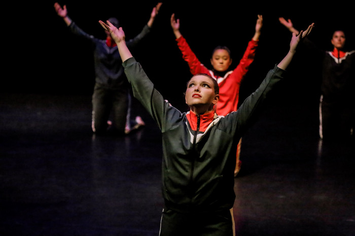 Students performing the Fall Senior Series '23. 