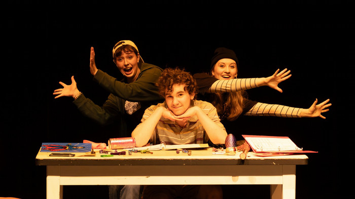 Performers on stage during the production of Spring Senior Series '26.