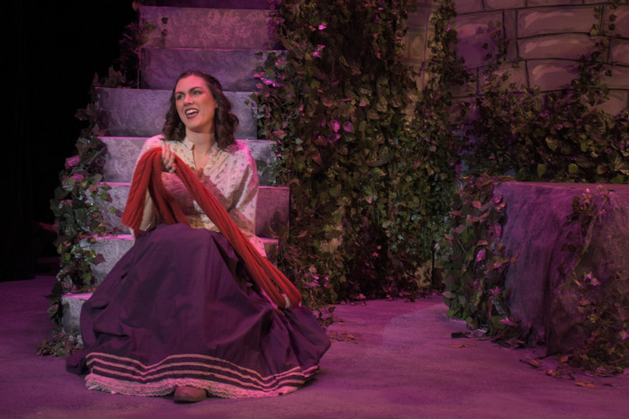 Students performing in Into the Woods.