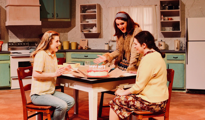 Students performing in Crimes of the Heart. 