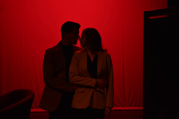 Performers on stage during the production of the Spring Senior Series '22.