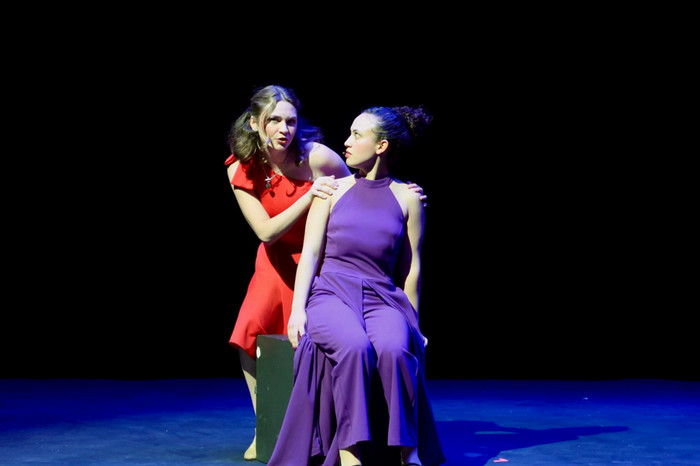 Performers on stage during the production of the Fall Senior Series '25.