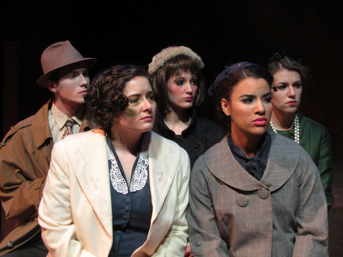 Students performing Radium Girls. 
