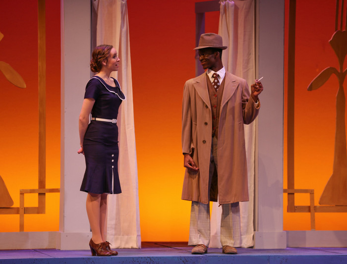 Students performing in Tartuffe.