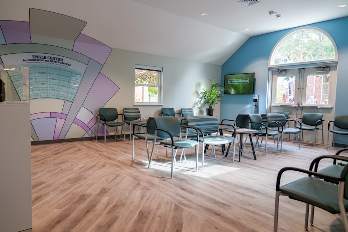 The waiting room in the Engle center