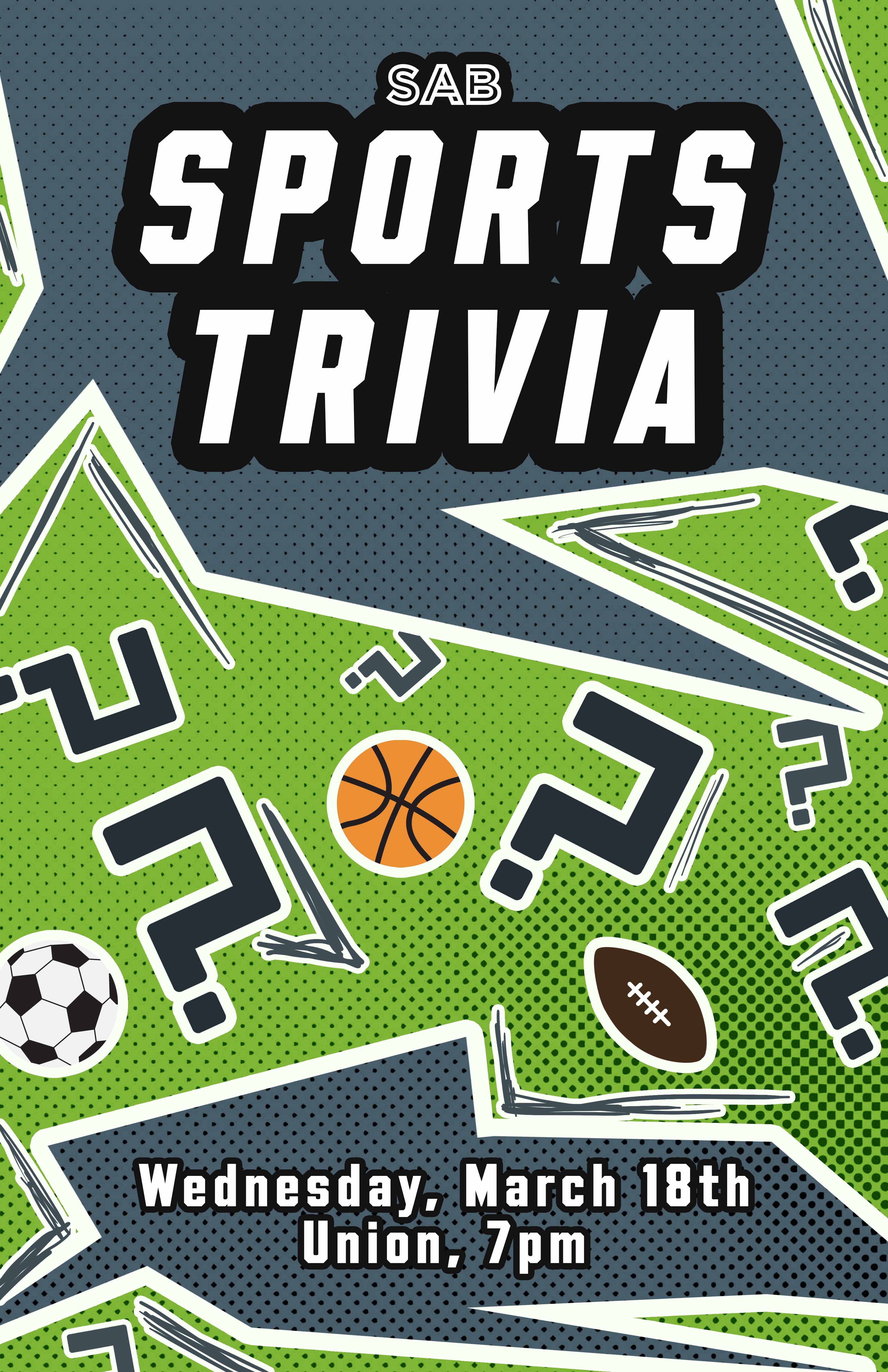Sports Trivia Event Poster
