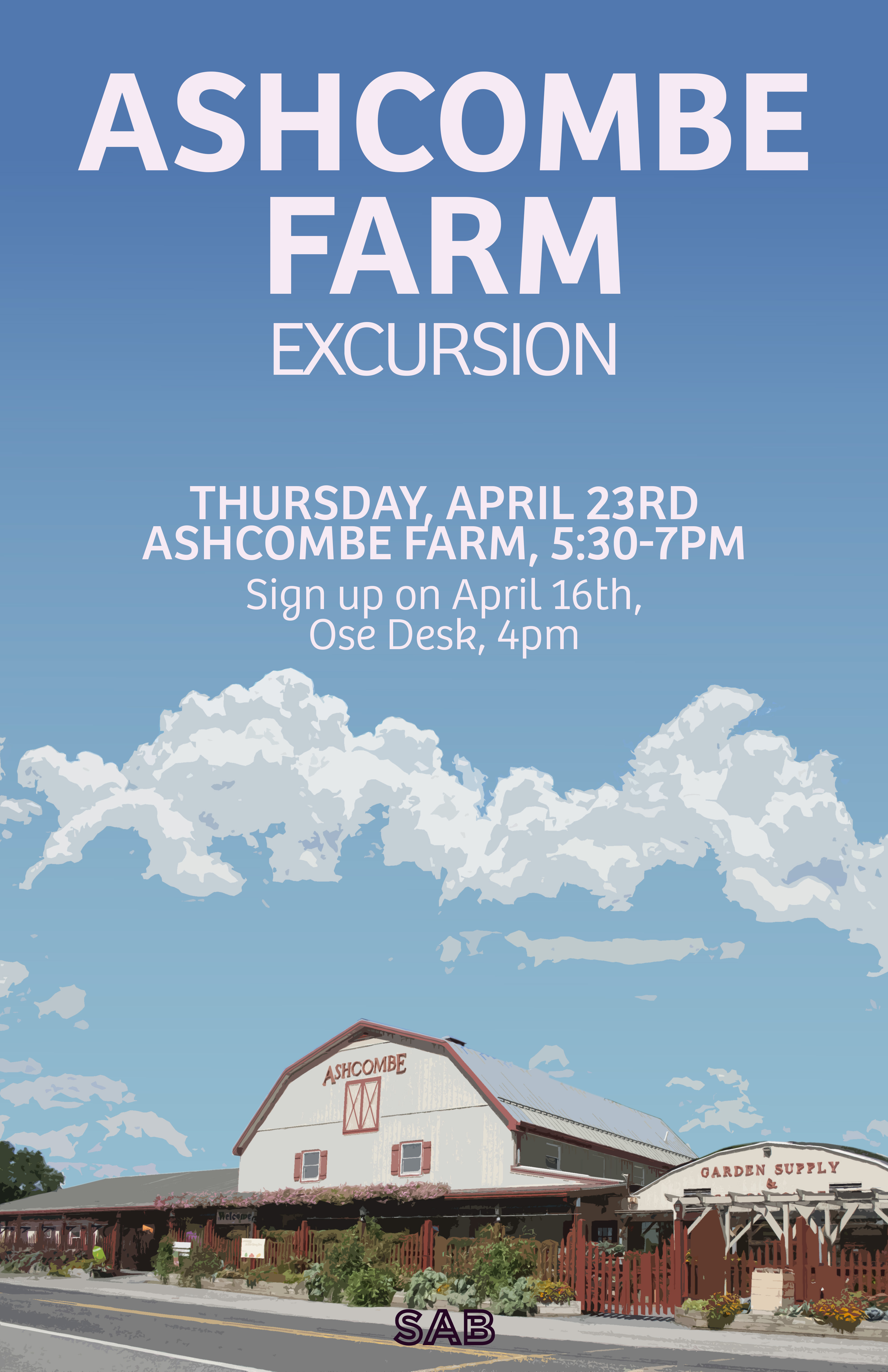 SAB Ashcomb Excursion Poster