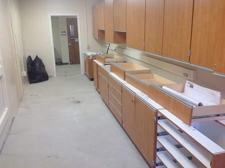Casework installed 2