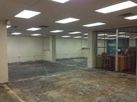 Flooring removed