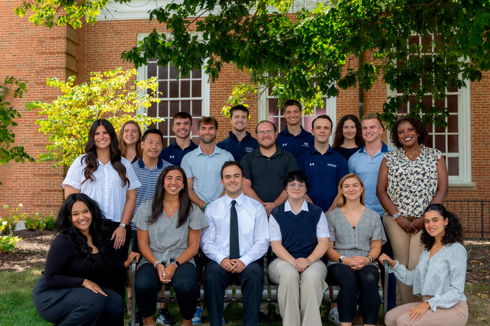 The 2025 group of Messiah University's graduate assistants. 