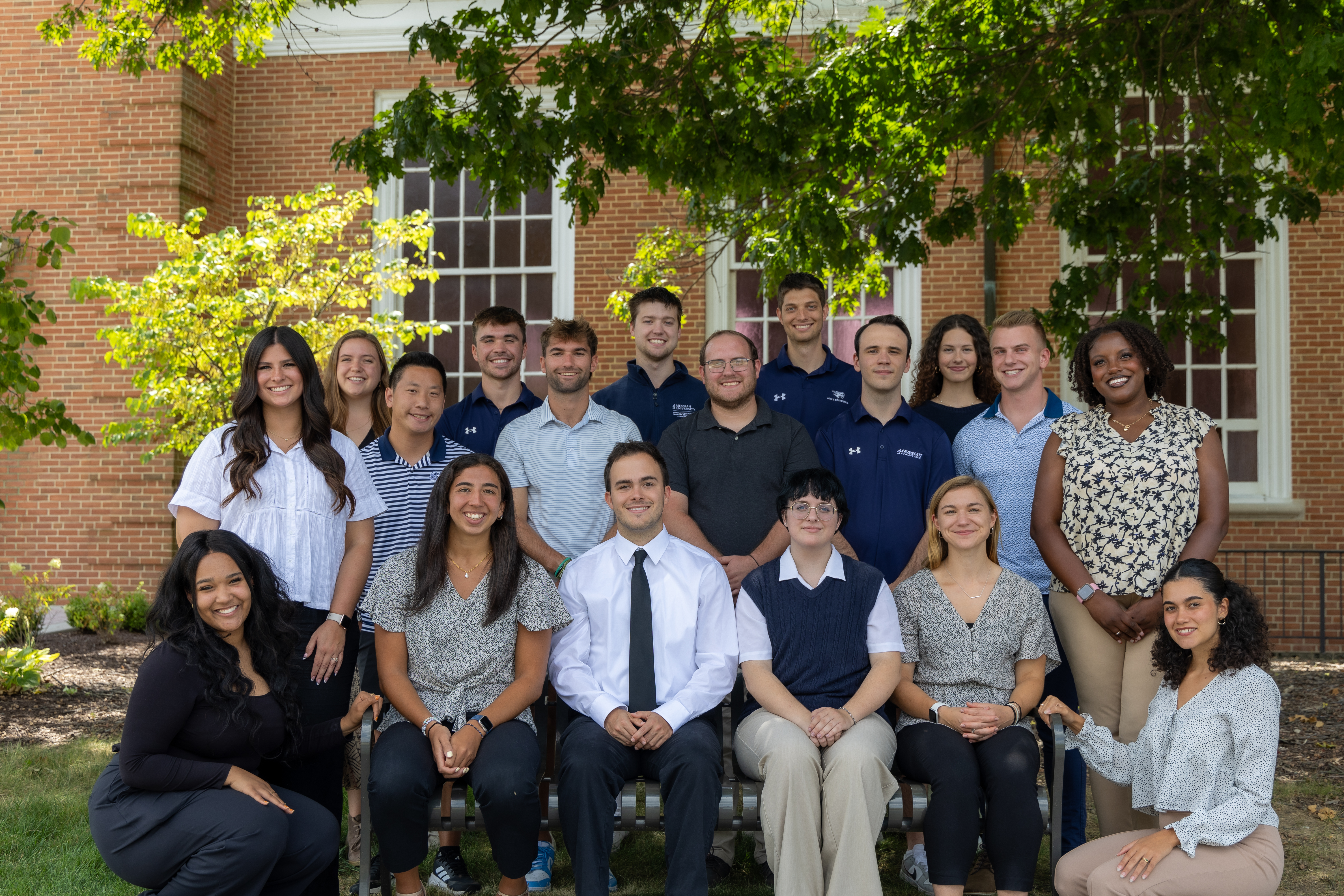 Graduate Assistant group outside 2025