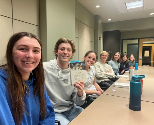 Students in Book Discussion