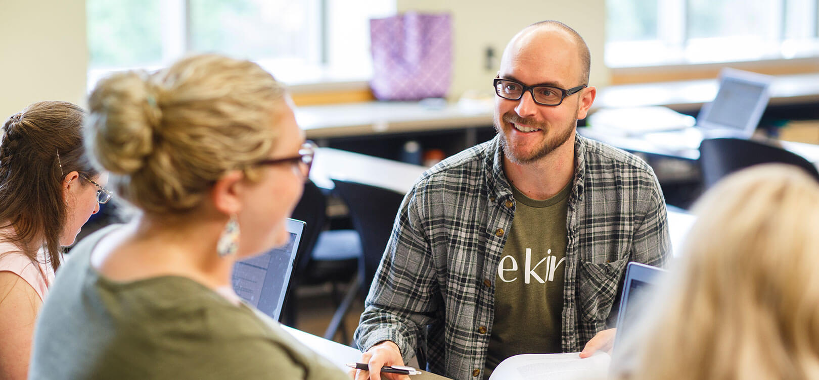 Adult students in classroom setting