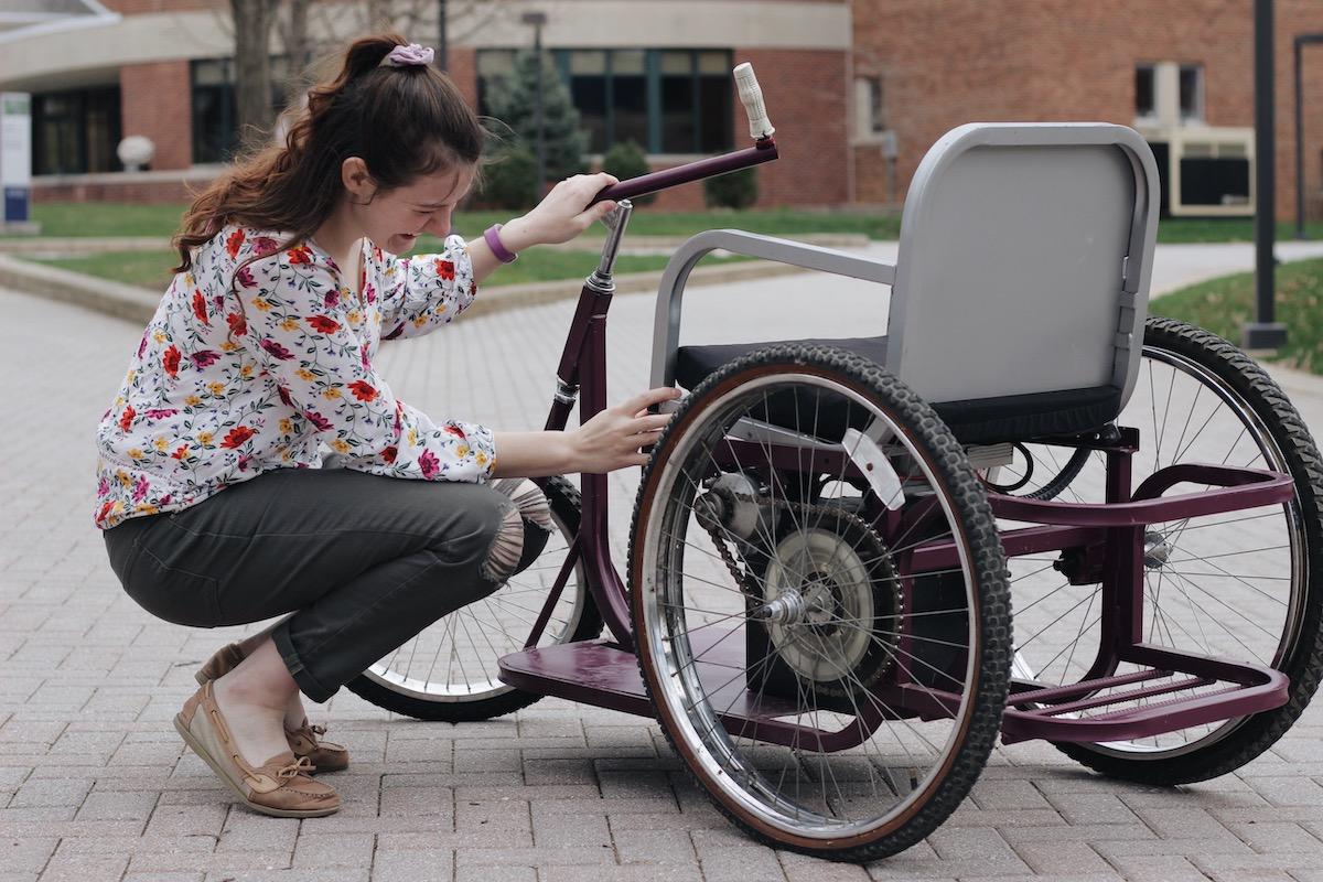 Student with wheelchair