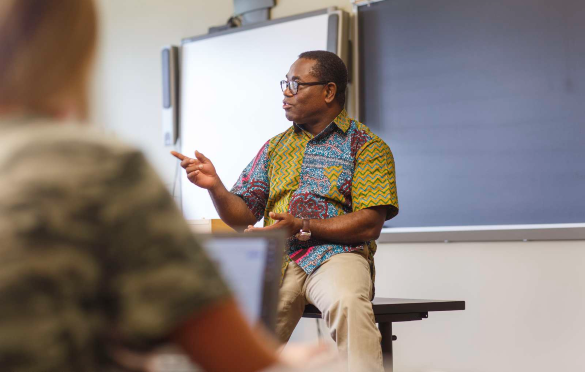 Photo of faculty member teaching