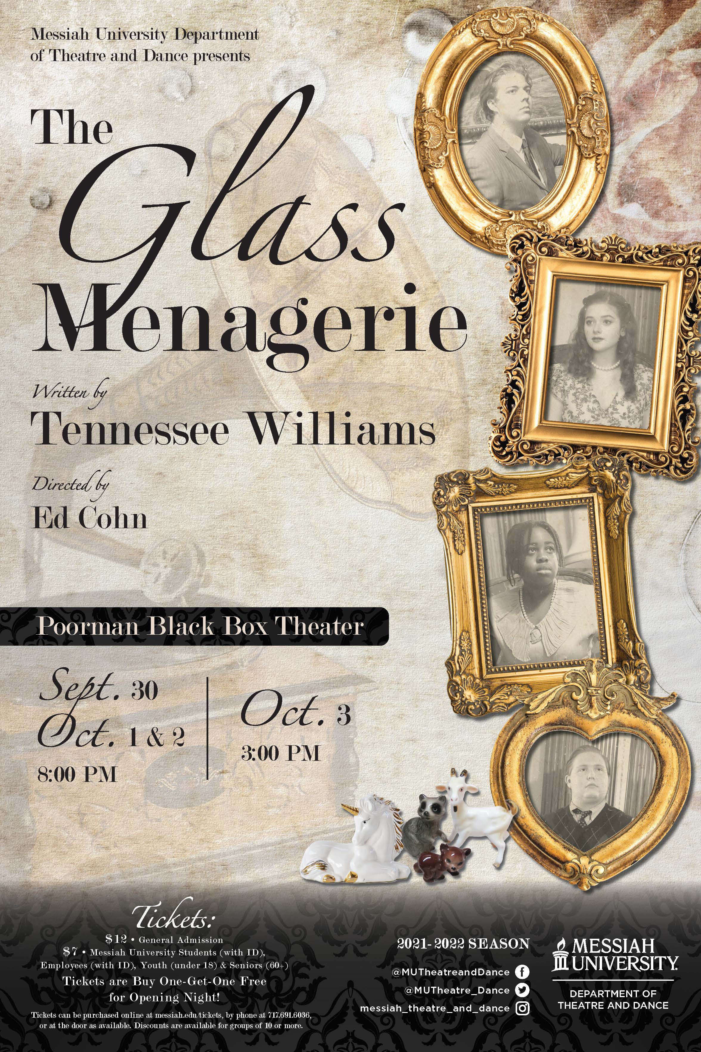 5731 The glass menagerie marquee poster