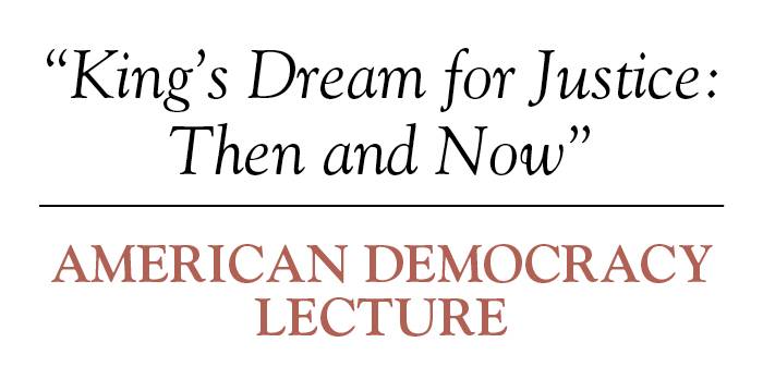 American Democracy Lecture title