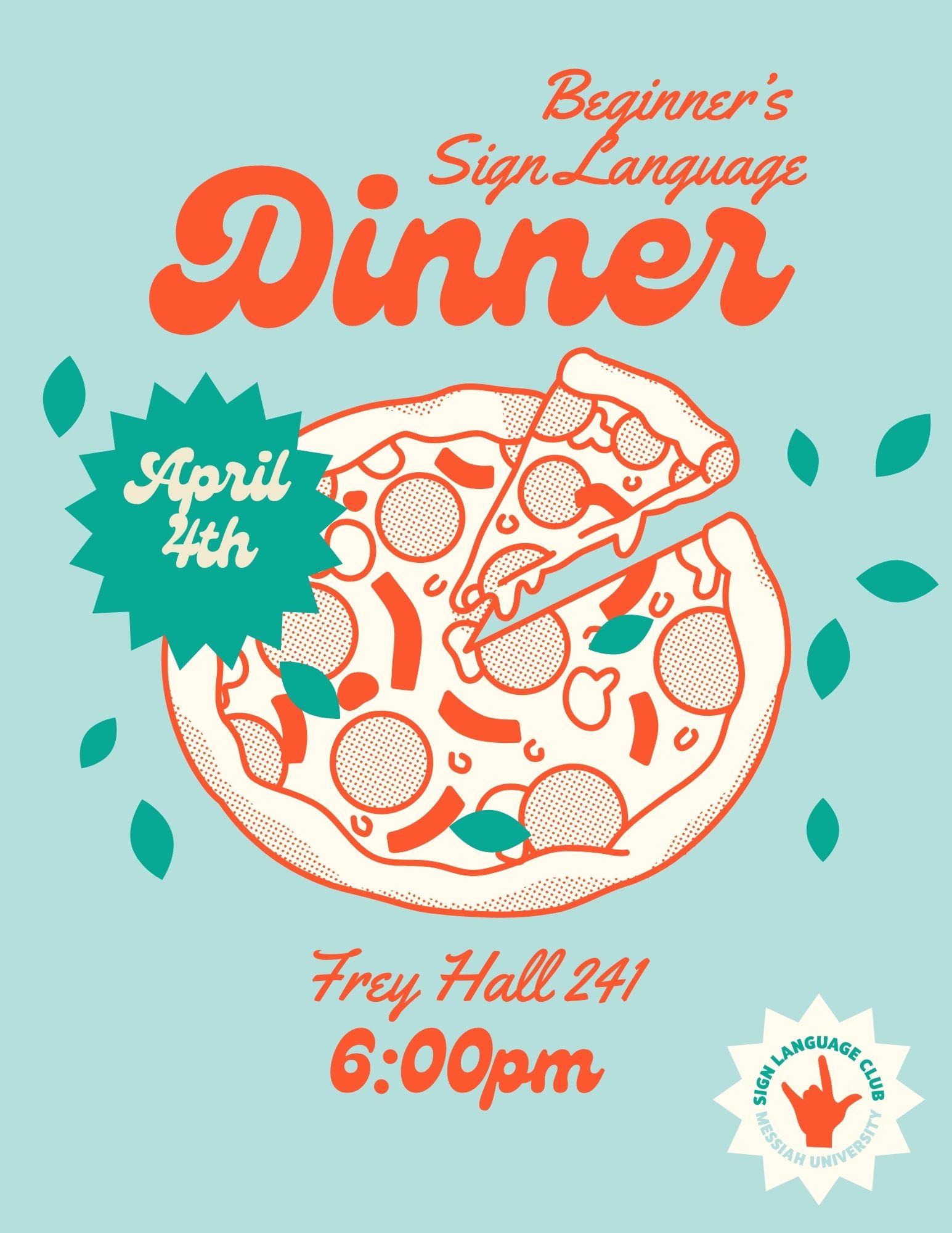 Beginners dinner april