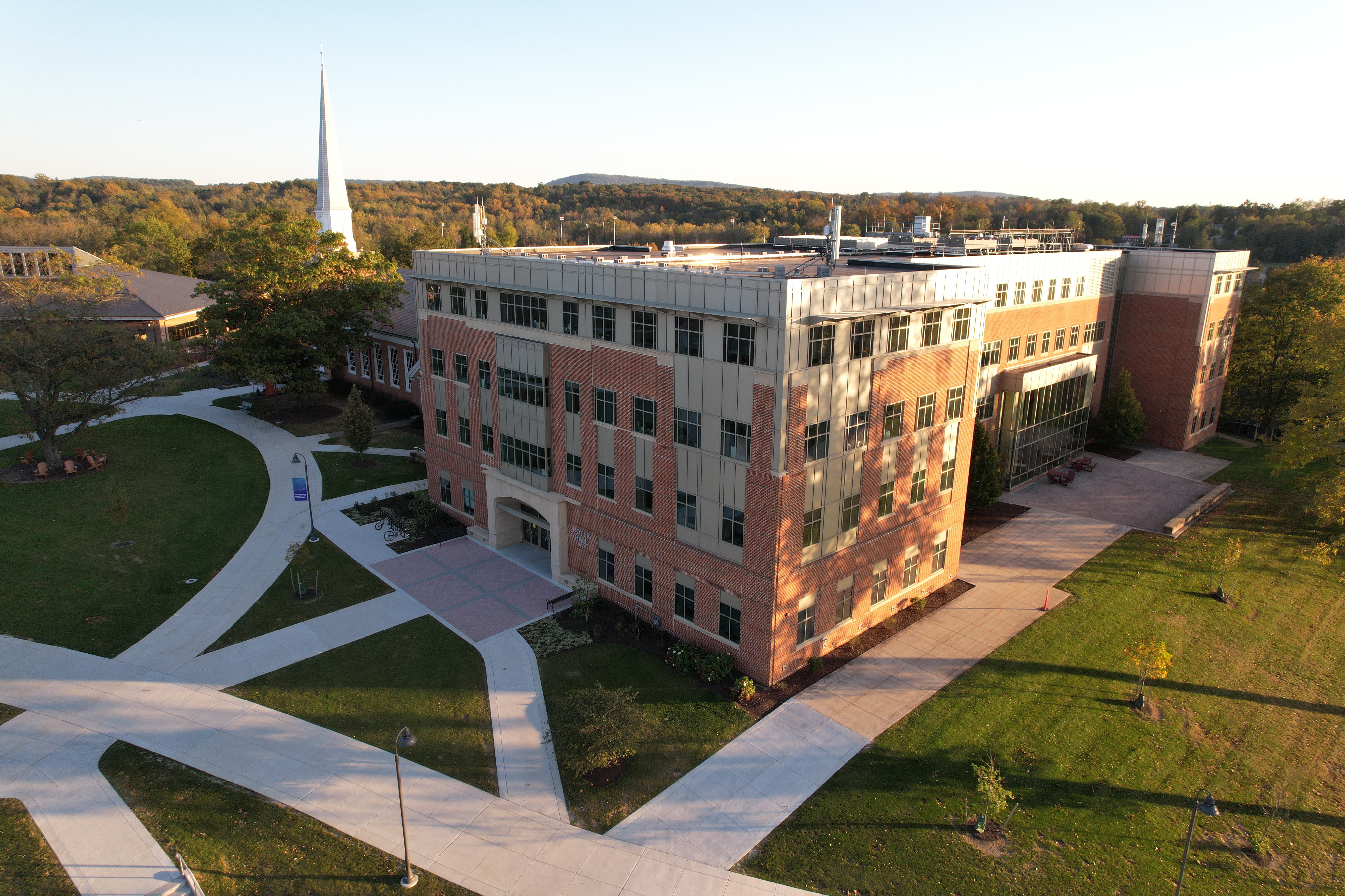 The Boyer Center, aerial view.