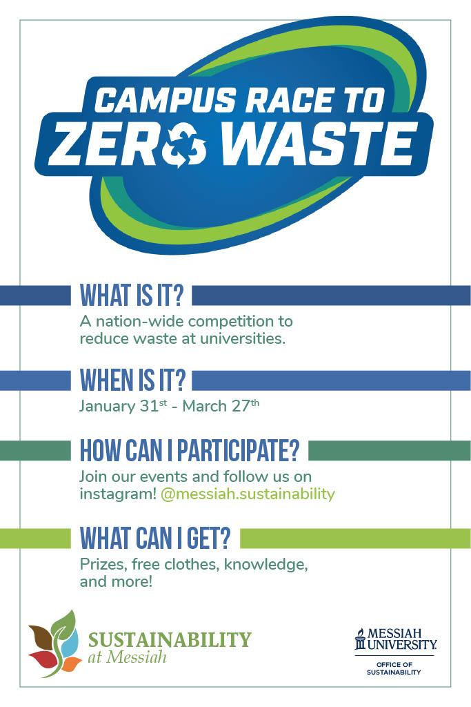 Campus race to zero waste poster