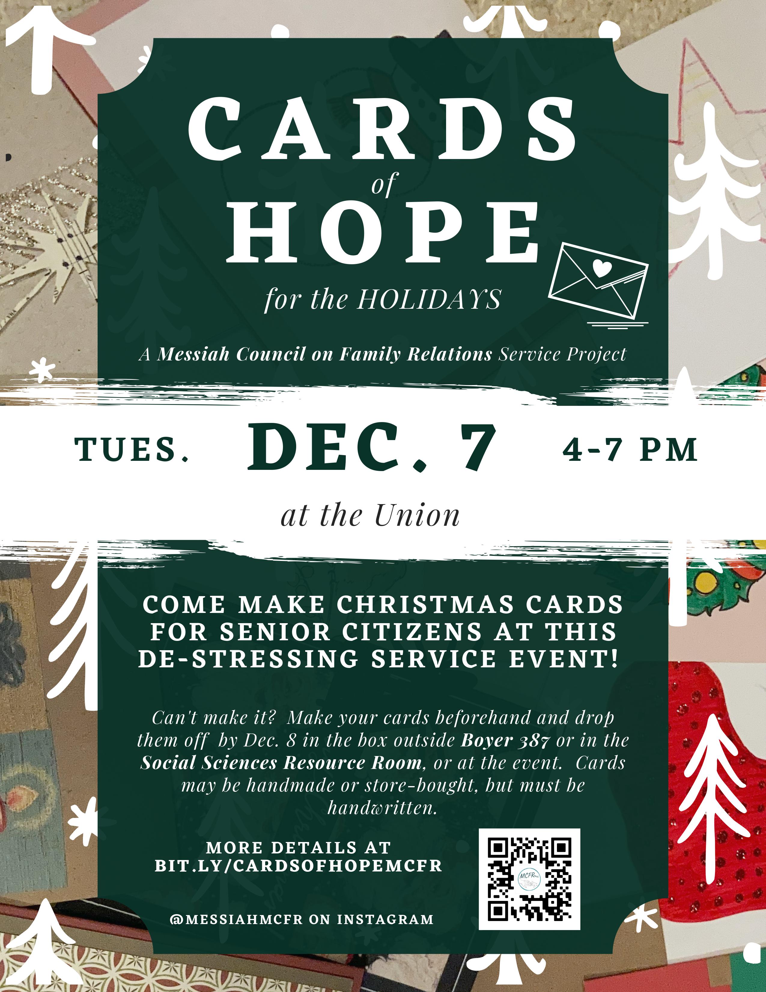 Cards of hope for the holidays 2021 flyer final