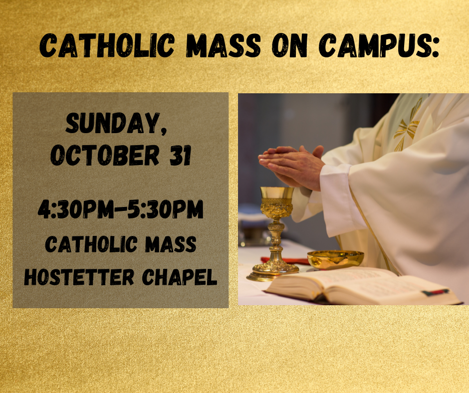 Catholic mass on campus