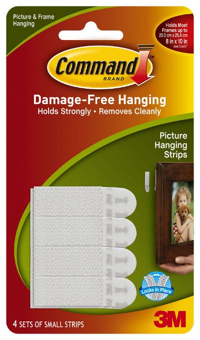 A pack of Velcro command strips.