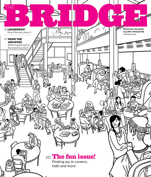 The cover of the Spring 2019 bridge magazine - the 'fun' issue