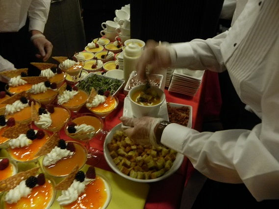 Food being served