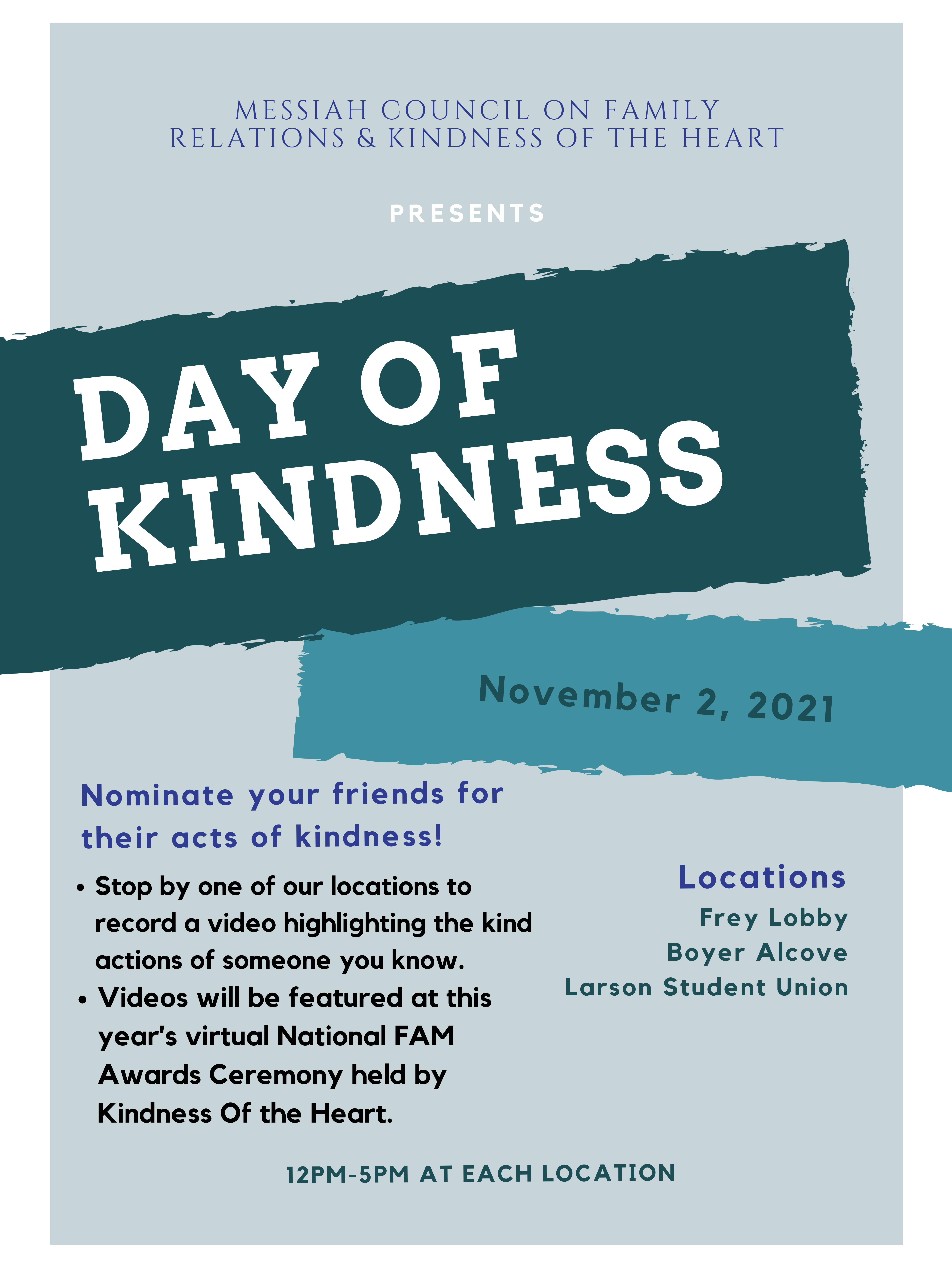 Day of kindness pdf promotional flyer